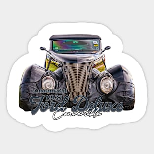 Customized 1937 Ford DeLuxe Convertible Sticker